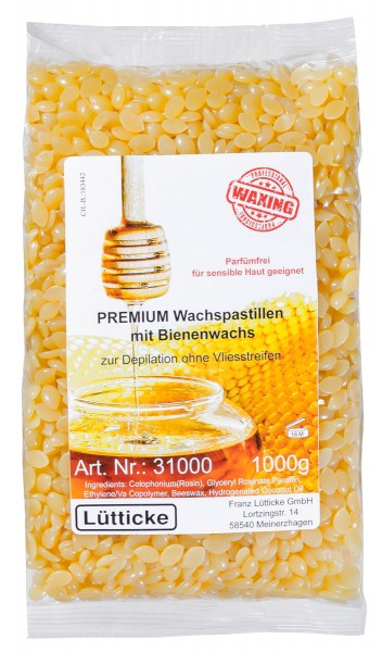 Premium Wachspastillen Bienenwachs 1kg