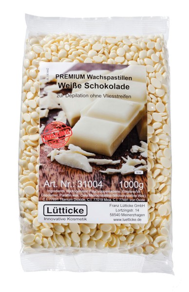 Premium Wachspastillen Weiße Schokolade 20kg